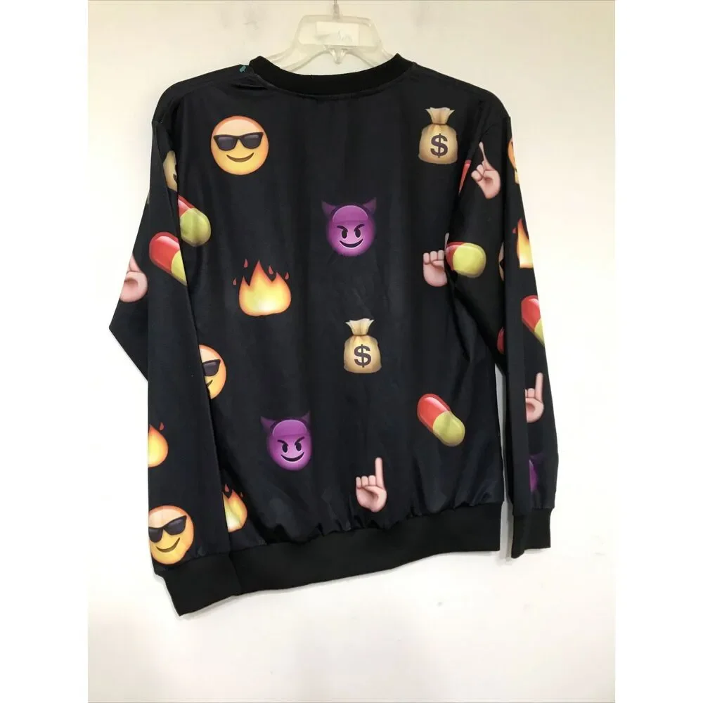 Givenchy Mens Shirt Size XL Emoji  Money Black Long Sleeve - Picture 3 of 5